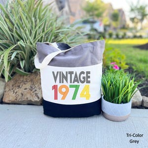 50th Birthday Tote Bag, 50th Birthday Gift, 50th Birthday Gift For Women, 50th Birthday Gift Bag, 50th Birthday Friend, 50th Birthday Woman