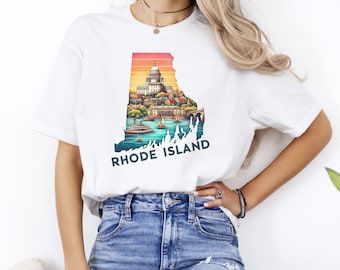 Rhode Island Shirt, Rhode Island Tshirt, Rhode Island Gift, Rhode Island Trip Shirt, Rhode Island Tee, State Shirt, State T-Shirt