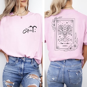 Aries T-shirt, Aries Zodiac, Aries Shirt, Aries Astrology,Zodiac Gift, Zodiac Aries,Gift for Aries,Aries Birthday Gift,Aries Girl,Aries Sign