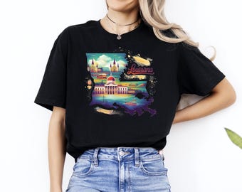 Louisiana T-shirt, Louisiana Tee, Louisiana Shirt, Louisiana Gift, State Shirt, USA T-Shirt, Louisiana Trip Gift, Unisex Shirt