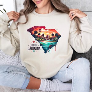 South Carolina Sweatshirt, South Carolina Hoodie, South Carolina Shirt, South Carolina State Sweatshirt, South Carolina Gift, State Hoodie