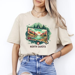 North Dakota T-shirt, North Dakota Souvenir,North Dakota Gift,Gift From North Dakota,North Dakota Trip, North Dakota Travel,North Dakota Tee