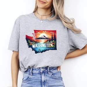 Washington T-shirt, Washington Shirt, Washington Gift, Washington Tee, Washington State Tshirt, Washington Trip, Washington Vacation