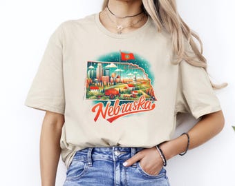 Nebraska T-shirt, Nebraska Shirt, Nebraska T-Shirt, Nebraska Gifts, Nebraska Crewneck, Nebraska Gifts, Nebraska State Tees