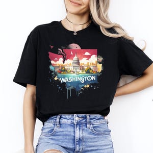 Washington T-shirt, Washington Shirt, Washington Gift, Washington Tee, Washington State Tshirt, Washington Trip, Washington Vacation