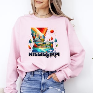 Mississippi Sweatshirt, Mississippi Gift, Retro Mississippi Sweatshirt, Mississippi Hoodie, Mississippi Travel Shirt, Mississippi Lover Gift