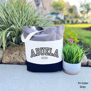 Abuela Tote Bag, Abuela Mothers Day, Abuela Est Tote Bag, Grandma Gift, Promoted To Abuela, New Abuela Gift, Mothers Day Gift
