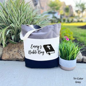 Bible Tote Bag, Personalized Christian Tote Bag, Grateful Tote Bag, Bible Verse Canvas Tote Bag, Christian Gifts, Christian Gifts For Women