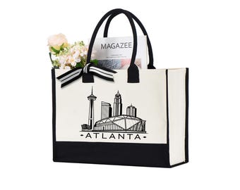 Atlanta Tote Bag, Atlanta Map Bag, Atlanta Gift Tote Bag, Atlanta Lover Bag, Atlanta Cities Tote Bag, Atlanta Trip Gift Bag, Atlanta Pride