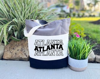 Atlanta Tote Bag, Atlanta Map Bag, Atlanta Gift Tote Bag, Atlanta Lover Bag, Atlanta Cities Tote Bag, Atlanta Trip Gift Bag, Atlanta Pride