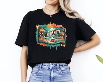 South Dakota Tee, South Dakota Shirt, South Dakota Gift, Home State Tshirt, State Shirt, South Dakota, Travel Shirt,South Dakota State Shirt