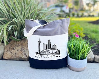 Atlanta Tote Bag, Atlanta Map Bag, Atlanta Gift Tote Bag, Atlanta Lover Bag, Atlanta Cities Tote Bag, Atlanta Trip Gift Bag, Atlanta Pride