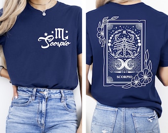 Scorpio T-shirt for Women, Astrology Shirt, Zodiac Tshirt, Scorpio Birthday Gift, Scorpio Gift for Women, Scorpio Season Gift, Scorpio Tee