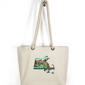 Massachusetts Tote Bag, Massachusetts Map Bag, Girls Trip Matching Massachusetts, Massachusetts Travel Gift Bag, Massachusetts State Bag