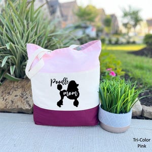 Poodle Dog Lover Gift, Poodle Mom Tote Bag, Poodle Dog Gifts, Poodle Mom Canvas Tote Bag, Dog Mom Gift, Canvas Tote Bag, Poodle Owner Gift