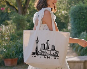 Atlanta Tote Bag, Atlanta Map Bag, Atlanta Gift Tote Bag, Atlanta Lover Bag, Atlanta Cities Tote Bag, Atlanta Trip Gift Bag, Atlanta Pride