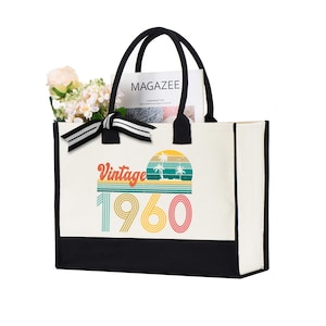 Vintage 1959 Retro Tote Bag, 65th Birthday Gift, 65th