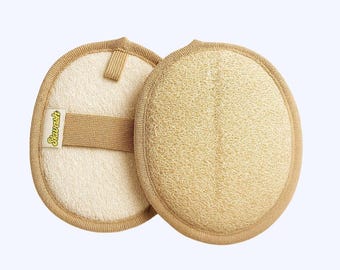 Natural Egyptian Loofah - cotton backside