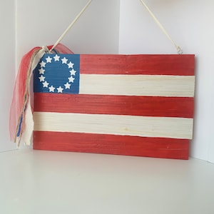 Americana houten vlag 12&quot;