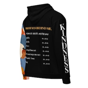 Kindness is Free Hoodie, Zip Up Hoodie, Zip Up Hoodie Men, Zip Up Hoodie Women, Zip Up Hoodie Pattern, Zip Up Jacket, Gift Her, Gift Him