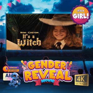 Harry Potter Gender Reveal Video: It's A Girl Announcement (Non-Custom Digital Download)