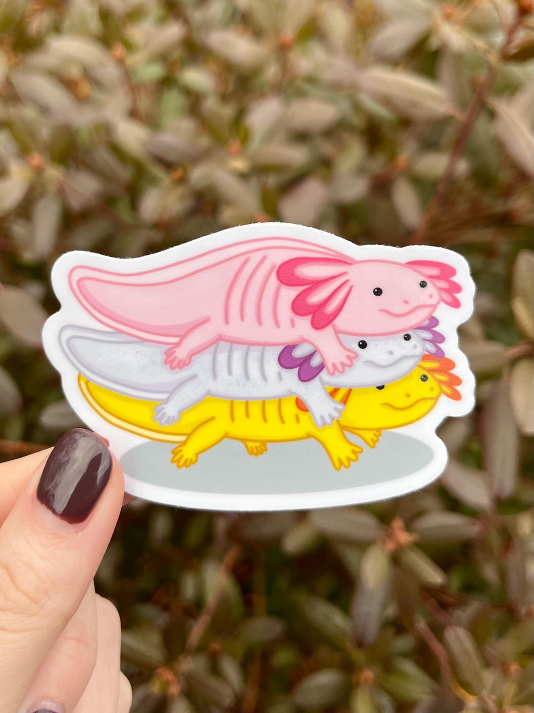 Axolotl Stack Sticker, 3