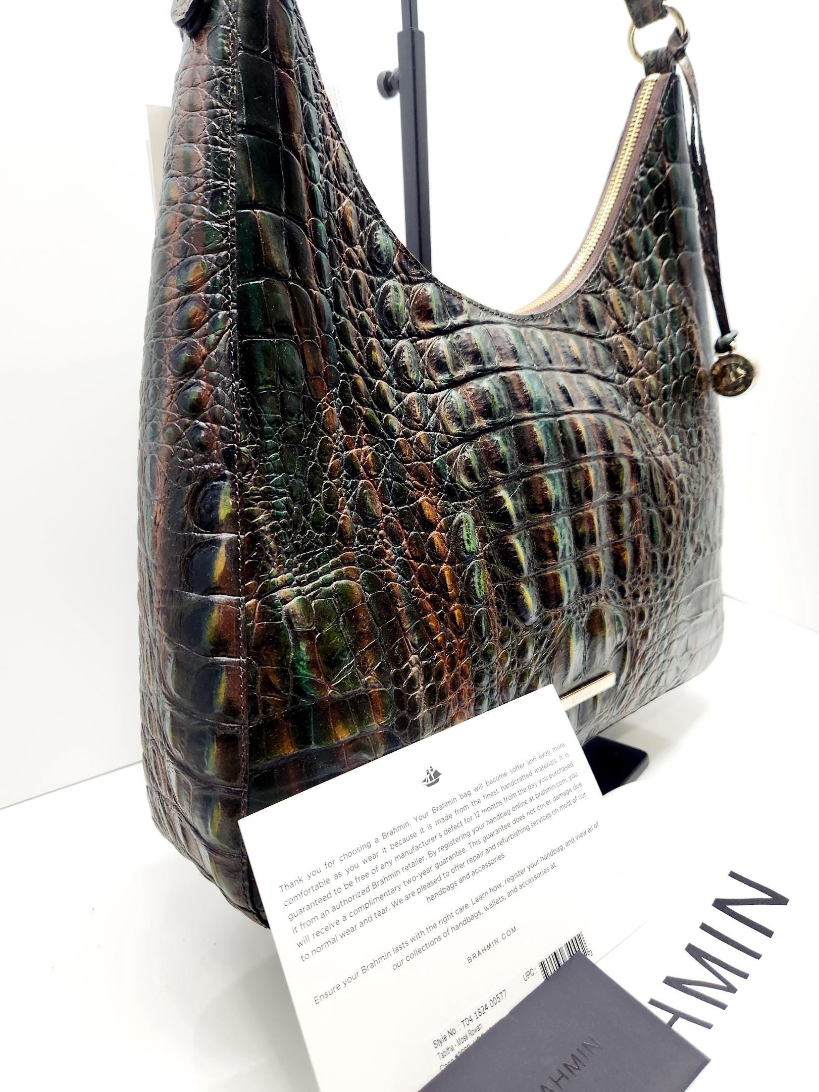 Brahmin Tabitha Shoulder Bag - Moss Rowan Green/gray - NWT  New Brahmin Tabitha Shoulder Bag main image 0