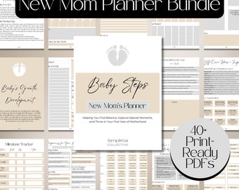 New Mom Planner Bundle (Printable PDF)