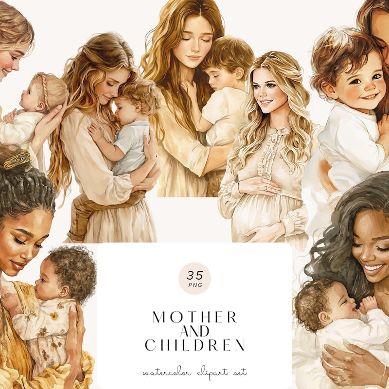 Mothers Day Clipart - Etsy