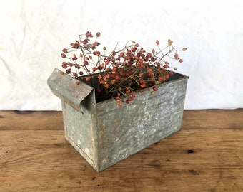 Vintage Galvanized Drawer-Upcycle for  Planter or Storage