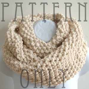 Knit Cowl Pattern - Cowl Knitting Pattern PDF for The READER