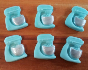 Fondant Retro Kitchen MIxers-Cake/Cupcake Toppers-Set of 12 Fondant Mixers