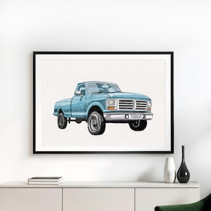 Custom Watercolor Car Painting from Photo: Personalized Car Lover Gift