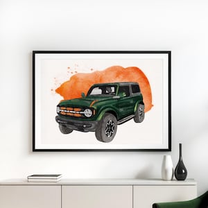 Peinture de voiture personnalisée à partir d'une photo, cadeau personnalisé pour papa, portrait de voiture, cadeau de première voiture, cadeau de propriétaire de voiture, cadeau pour homme, art automobile