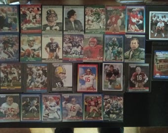 1990-91 NFL Hall of Fame und Superstar Quarterback Sammlung Starter Lot von 28