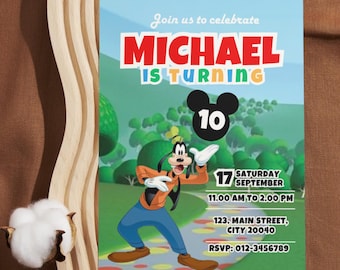 Goofy Birthday Invitation, Goofy Birthday, Goofy Birthday Party, Goofy, Goofy Birthday Party Invitations, Goofy Invitations