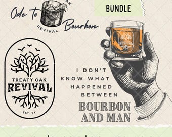 Treaty Oak PNG, western rodeo graphic, western png, Ode To Bourbon, Country Transparent PNG, Digital Download, Country Music, Western Design