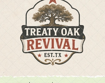 Treaty Oak Revival Western Graphic: Rodeo Country Design (Digital Download PNG Files)