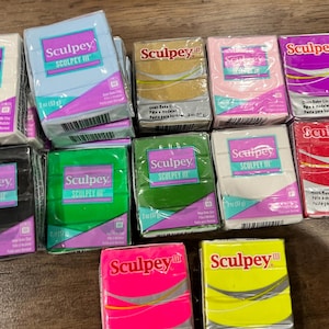 Sculpey III Lot of 17 2 oz Polymer Clay