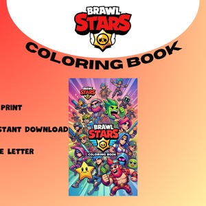 Brawl Stars Coloring Book Part 2 Digital Download Fun & Creative ...