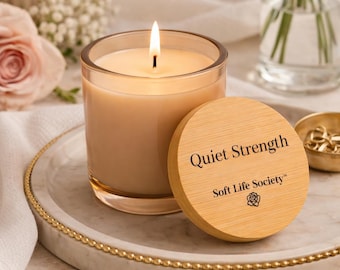Quiet Strength Soy Candle | Self Care Gift | Minimalist Home Decor