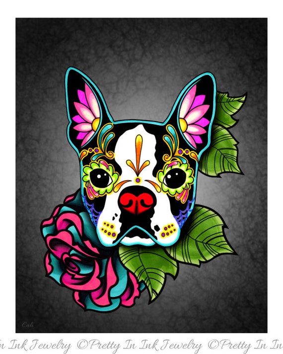 sugar skull dog sugar skull dog