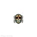CLEARANCE - Day of the Dead Filigree Sugar Skull Ring in an Antiqued Silver Finish - Adjustable Band 