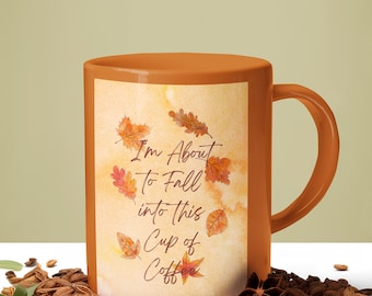 Cute Fall Mug, Fall Coffee Cup, Ceramic Mug, Gift Idea, Campfire Mug, Office Mugs, Tea Cup, Coffee Lovers Mug, Fall Vibes, Fall Cup, Mugs