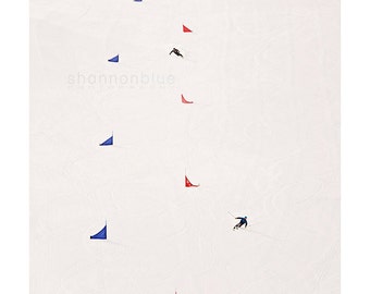 skiing photography / winter, ski, snow, white, colorado, alpine, snow sports, winter sports, slalom / i'd rather be skiing / 8x10 fine art