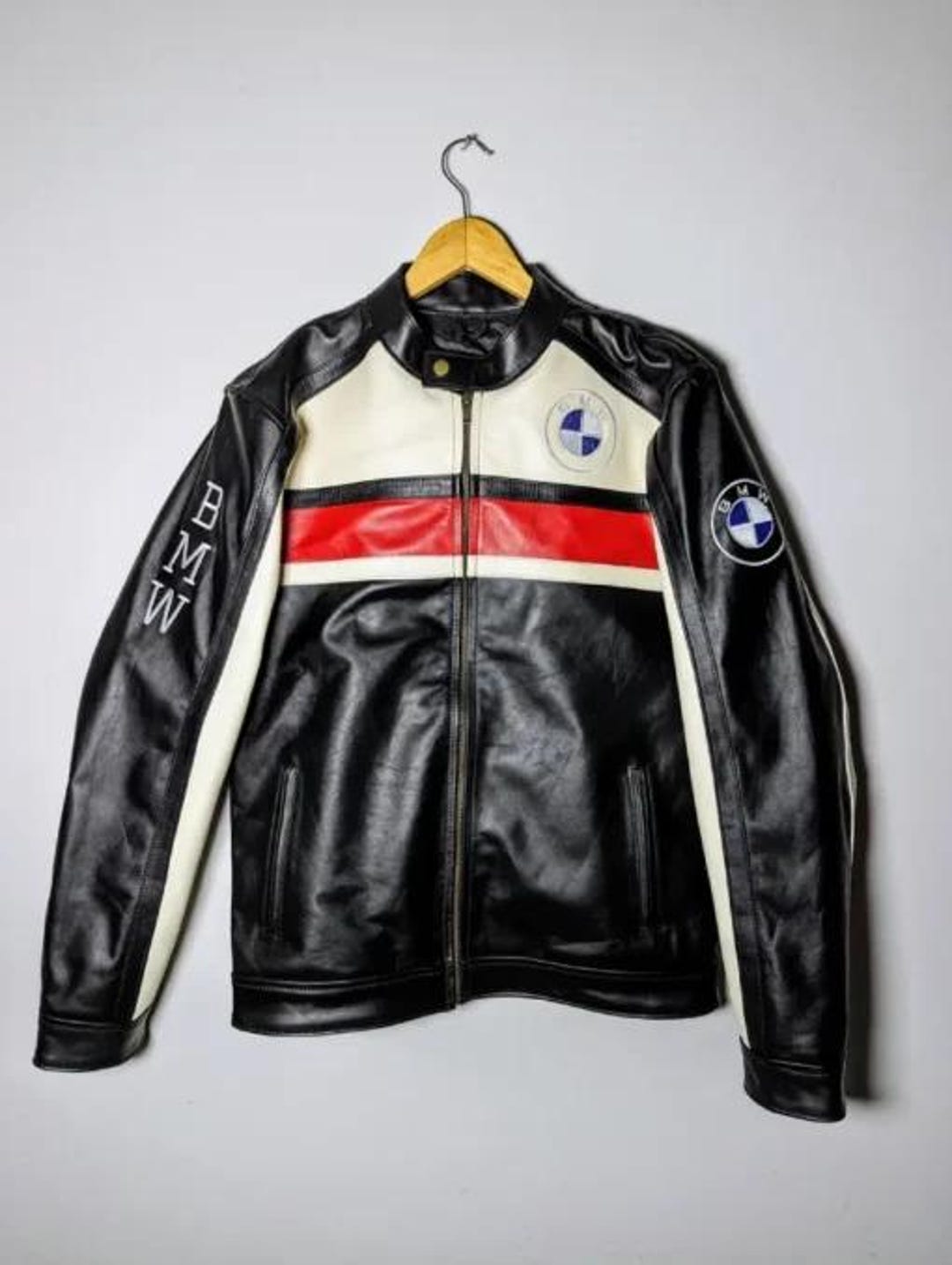 BMW Racing Leather Rare Streetwear Jacket, Best Biker Jacket for Mens ...