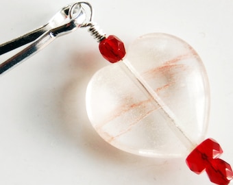 Heart Zipper Pull - Choose Your Color, Backpack or Bag Charm, Purse Bling