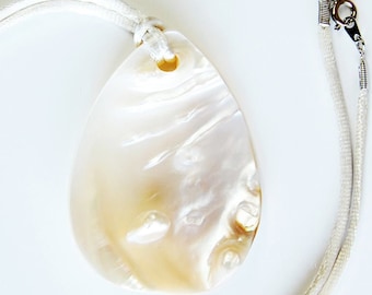 Blister Pearl Pendant Necklace - Your Choice, Off White Ocean Jewelry, Beach Lover Sea Side Tropical Jewelry