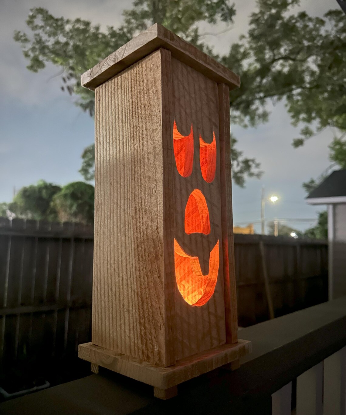 Wooden Halloween Jack O' Lantern - Etsy