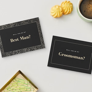 Modèle de carte de garçon d'honneur - Serez-vous mon garçon d'honneur carte de proposition - Meilleur homme proposition - Imprimable à téléchargement immédiat